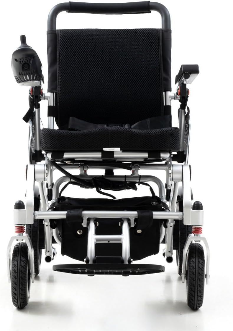 Ultra Lightweight Folding Electric Wheelchair, 20kg Aluminium Powerchair, Travel-Friendly