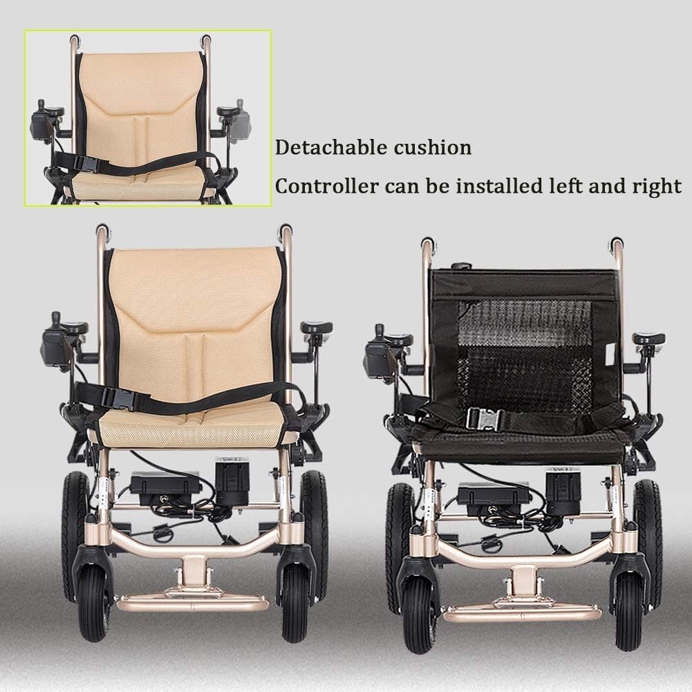 Chair 14KG Lightweight Lntelligent Folding Carry Adult Electric Wheelchairs,power For Disabled With Joystick,dual Function Heavy Duty Power Wheelchair,electric Power Or Manual Wheelchair