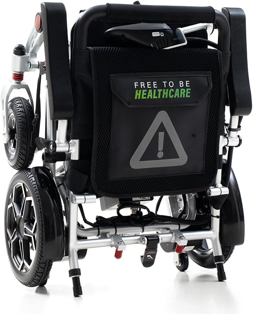 Ultra Lightweight Folding Electric Wheelchair, 20kg Aluminium Powerchair, Travel-Friendly