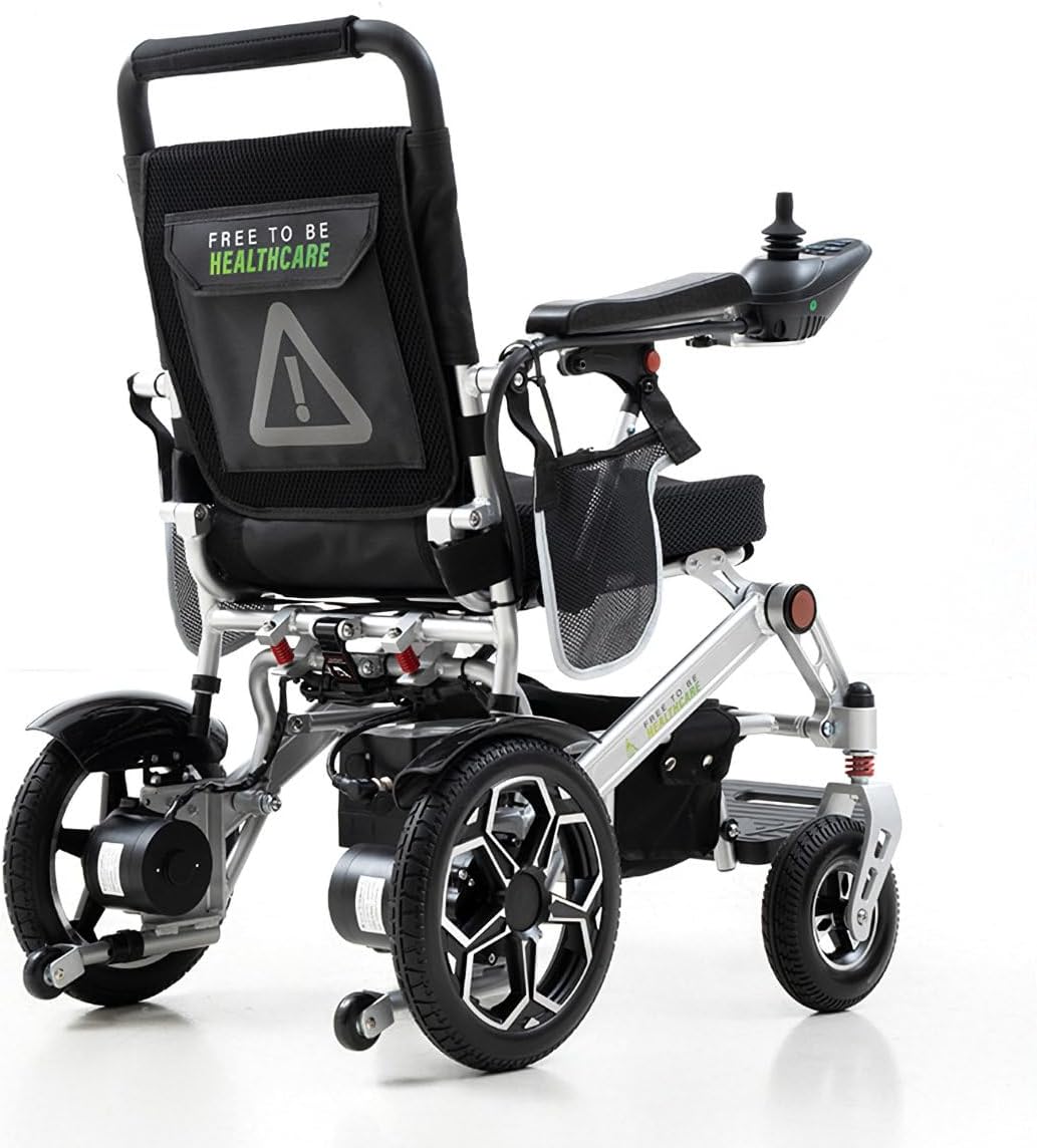 Ultra Lightweight Folding Electric Wheelchair, 20kg Aluminium Powerchair, Travel-Friendly